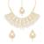 Gold pearl necklace-sets