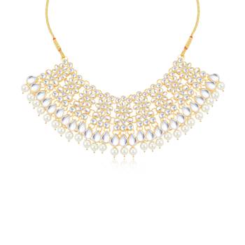 Gold pearl necklace-sets 5