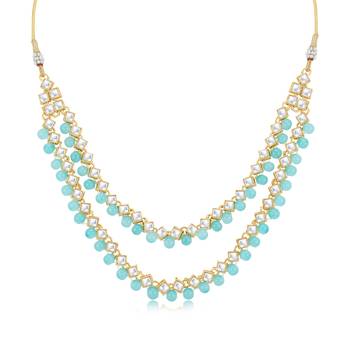 Blue pearl necklace-sets 5