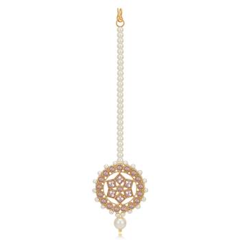 Gold pearl necklace-sets 4