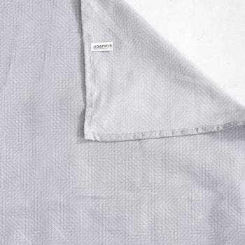 Geometric design    Cotton Extra Large Double Bedsheet with   Pillow Covers  Grey 5