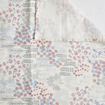 Floral design    Cotton Extra Large Double Bedsheet with   Pillow Covers  Beige 4