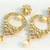 Gold Pearl danglers-drops