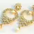 Gold Pearl danglers-drops