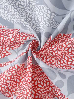 Floral print        Cotton Fitted Double Bedsheet with   Pillow Covers   Grey 5