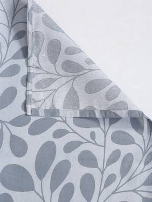 Floral print        Cotton Fitted Double Bedsheet with   Pillow Covers   Grey 6