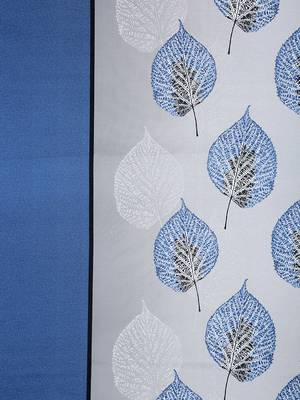 Floral print    Cotton Extra Large Double Bedsheet with   Pillow Covers   Blue 3