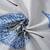 Floral print        Cotton Fitted Double Bedsheet with   Pillow Covers   Blue