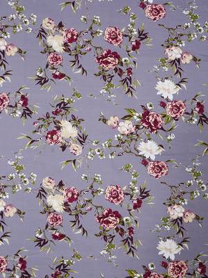 Floral print  40      Cotton Double Bedsheet with   Pillow Covers   Grey 3