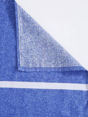 Striped print  40      Cotton Double Bedsheet with   Pillow Covers   Blue 6