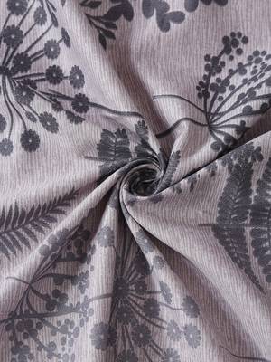 Floral print  40      Cotton Double Bedsheet with   Pillow Covers   Grey 4