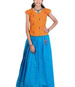 Pure Cotton Plain Border Pavadai Set !!! – AN89SB