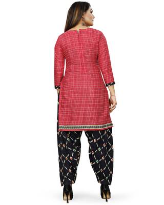Pink printed cotton salwar 2