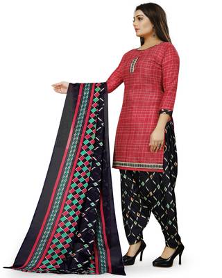 Pink printed cotton salwar 3