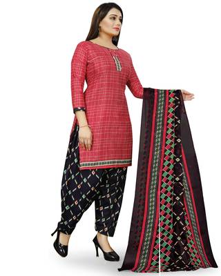 Pink printed cotton salwar 4