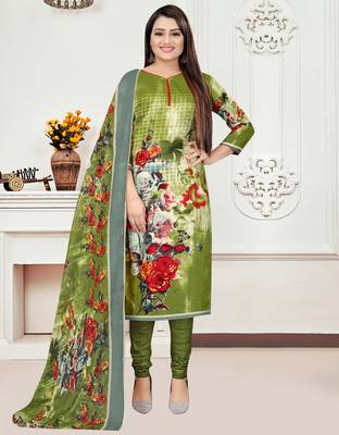 Green printed cotton salwar 1