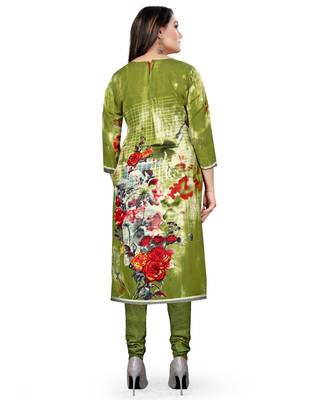 Green printed cotton salwar 2