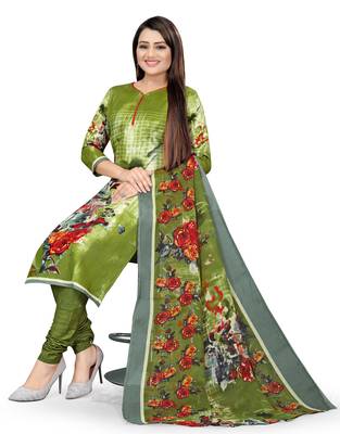 Green printed cotton salwar 3