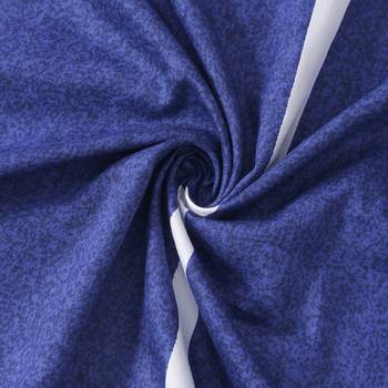 Striped design  40      Cotton Single Bedsheet With   Pillow Cover   Blue 3