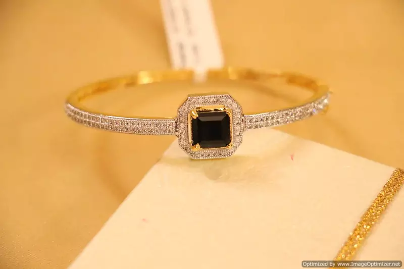 Black american_diamonds bracelets