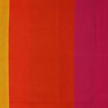 40  Stripes Print Cotton Double Bed Sheet with   Pillow Cover   Yellow  Pink 4