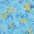 0  Floral Print Cotton Single Bed Sheet with   Pillow Cover   Turquoise  Yellow