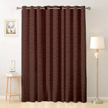 Brown polyester Printed Net  curtain 1