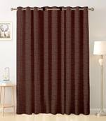 Brown polyester Printed Net  curtain