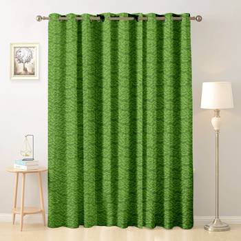 Green polyester Printed Net  curtain 1
