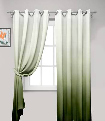 Green Polyester Digtal Printed Curtain 3
