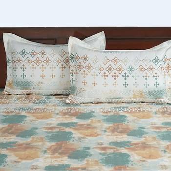 5   Motifs Print Cotton Double Bed Sheet with   Pillow Cover 6