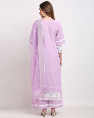 Rajnandini Purple embroidered cotton ethnic-kurtis 2