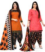 Rajnandini Orange printed cotton salwar