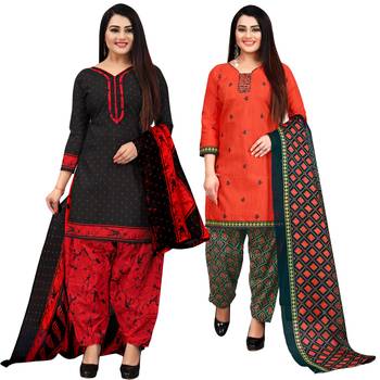 Black printed cotton salwar 1