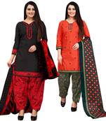 Black printed cotton salwar
