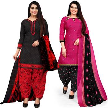 Black printed cotton salwar 1