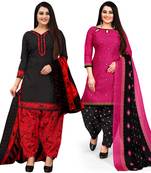 Black printed cotton salwar