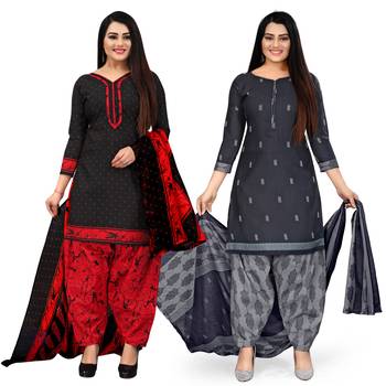 Black printed cotton salwar 1