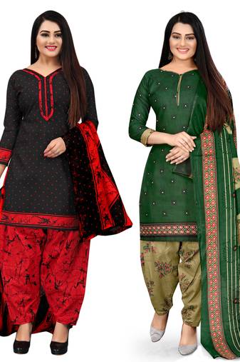 Rajnandini Black printed cotton salwar