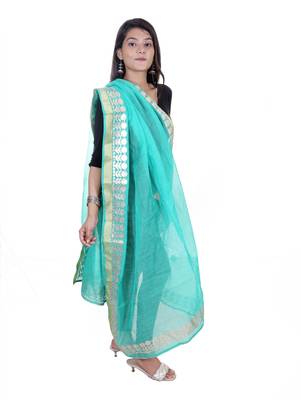 kotta doriya SEA GREEN  dupatta 1