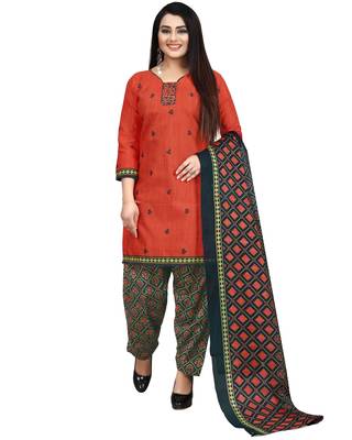 Green printed cotton salwar 4