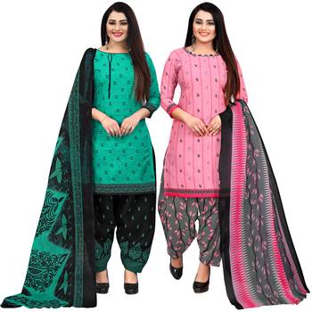 Green printed cotton salwar 1