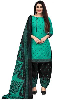 Green printed cotton salwar 2