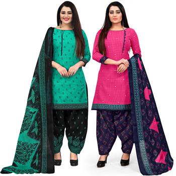 Green printed cotton salwar 1