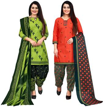 Green printed cotton salwar 1