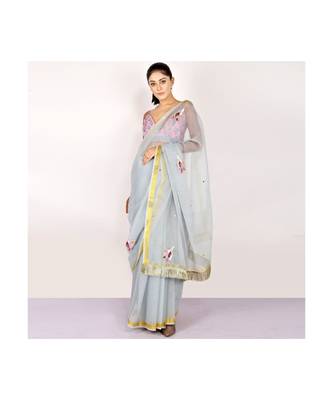 KOTAH DORIYA SAREE WITH  blouse ZARI BORDER 1