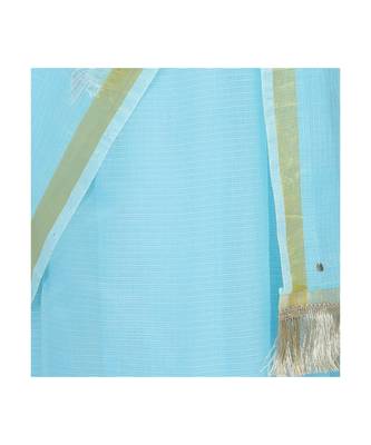 KOTAH DORIYA SAREE WITH  blouse ZARI BORDER 3