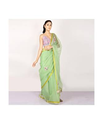 KOTAH DORIYA SAREE WITH  blouse ZARI BORDER 5