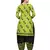 Green printed cotton salwar