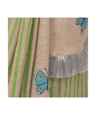 JUTE CONCEPT SAREE WITH  blouse SEQINED APPLIC 4